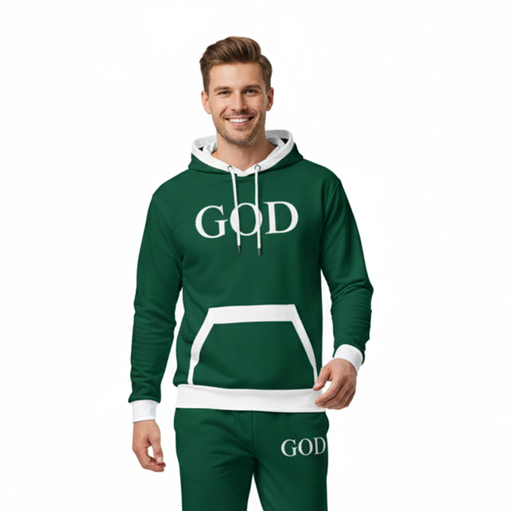 GOD Hoodie British Racing Green